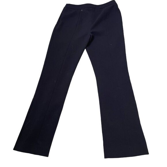 Draper James pants trousers pull on ponte knit black semi stretch side zipper 0 - Picture 2 of 8